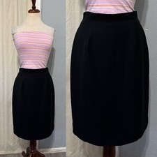 Jones Wear Black Pencil Skirt Size 8 Lined Knee Length Professional Workwear