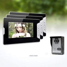 7inch Wired Video Door Intercom System with IR Night Vision for Home Security