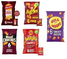 Bacon Crisp Lovers pack -Walkers, Frazzles, Hula Hoops, Wheat Crunchies, Wotsits