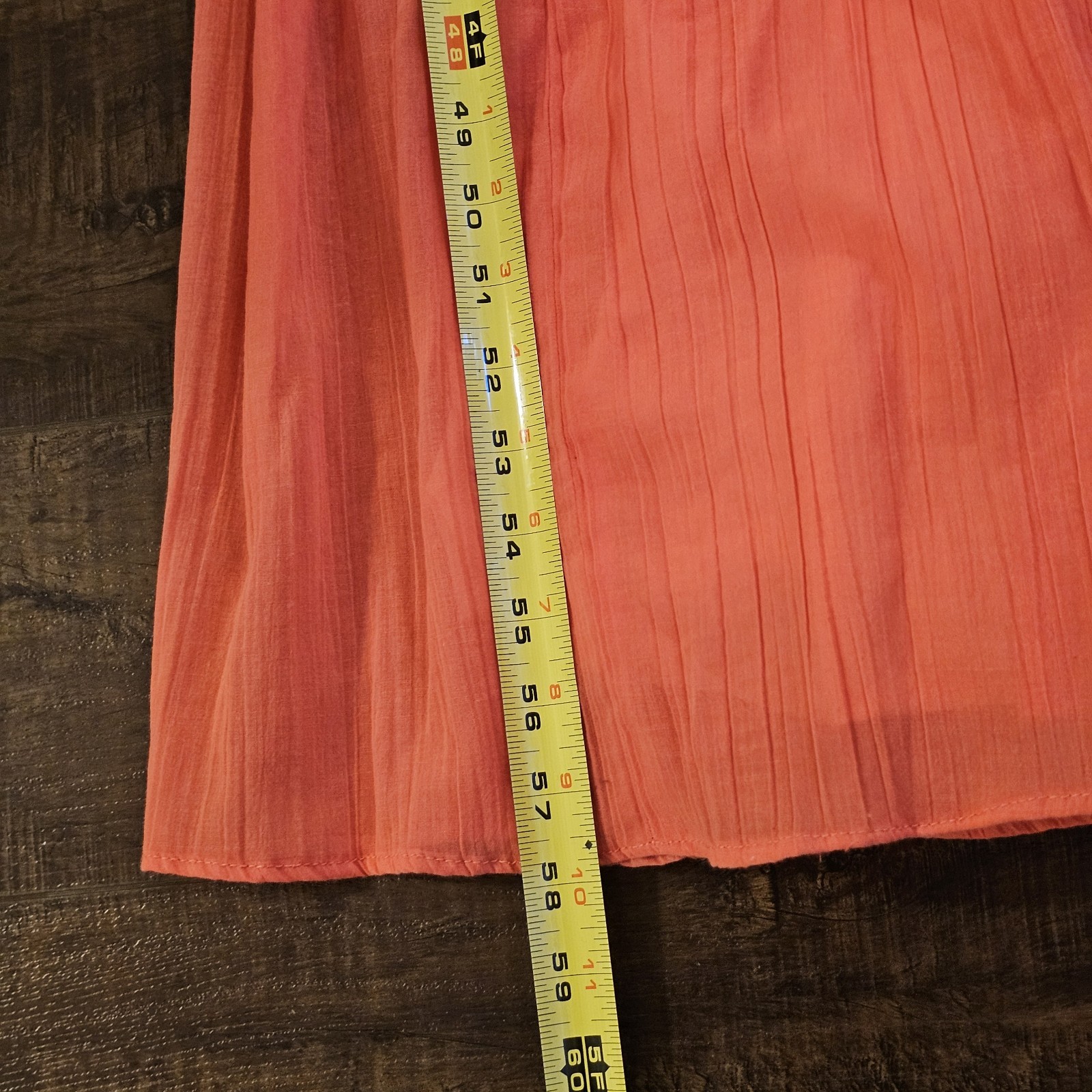 Vintage 1970s Jody T of California XS Peach Lace Tiered Prairie Maxi Dress Folk image 6