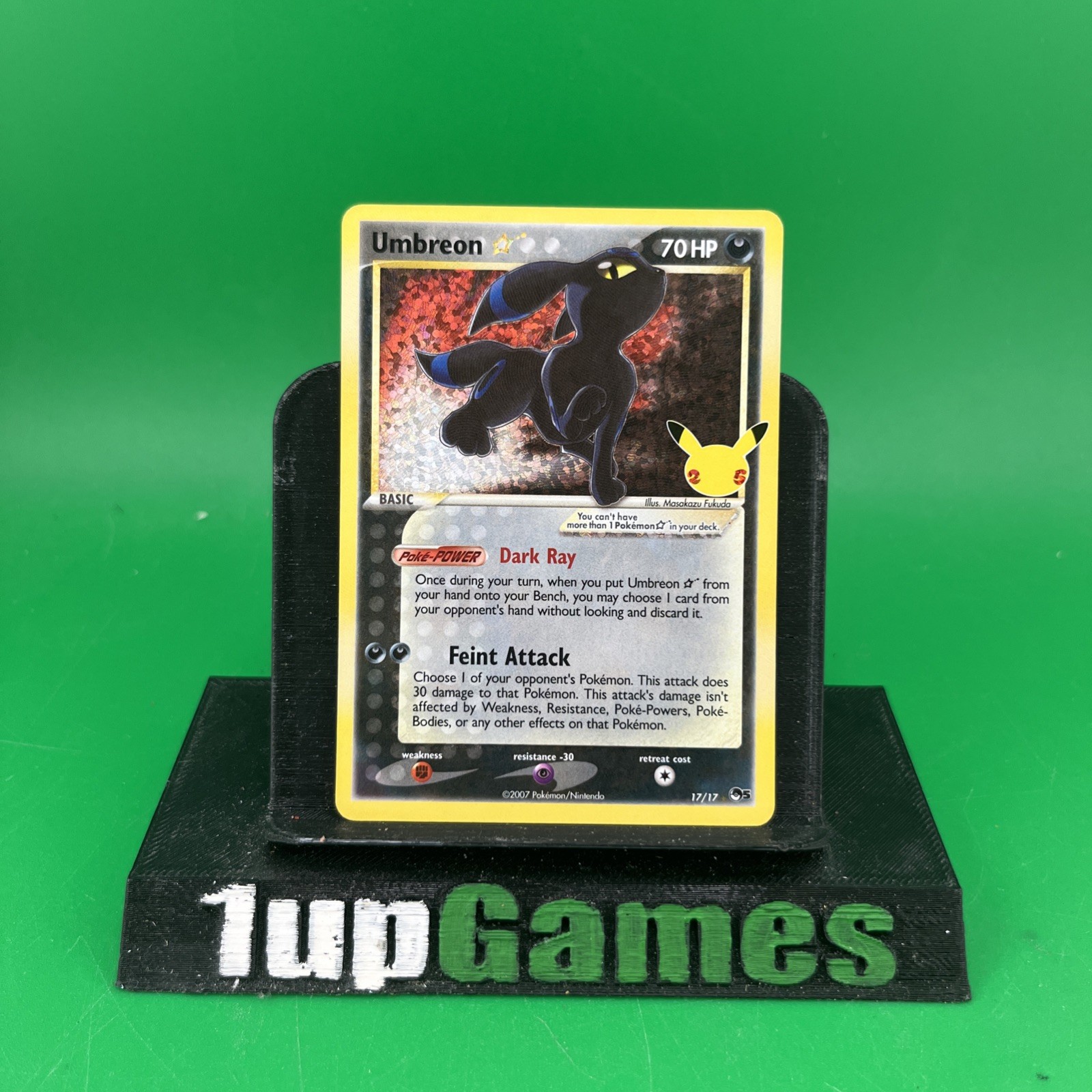 Pokemon Celebrations Umbreon Gold Star #17/17 Classic Collection (NM)