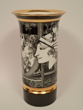 VASE PORCELAINE VINTAGE ENDRE LASZLO SZASZ HOLLOHAZA HUNGARY    (Décoretout31)