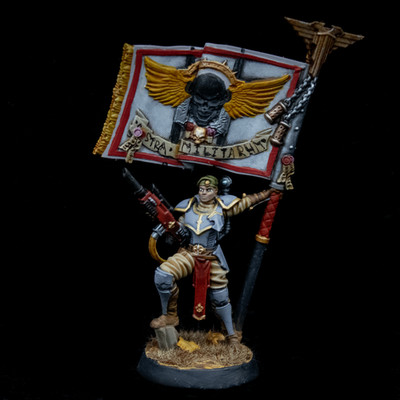 WH40k Astra Militarum Imperial Guard Painted Elite Female Scion HQ Command Squad