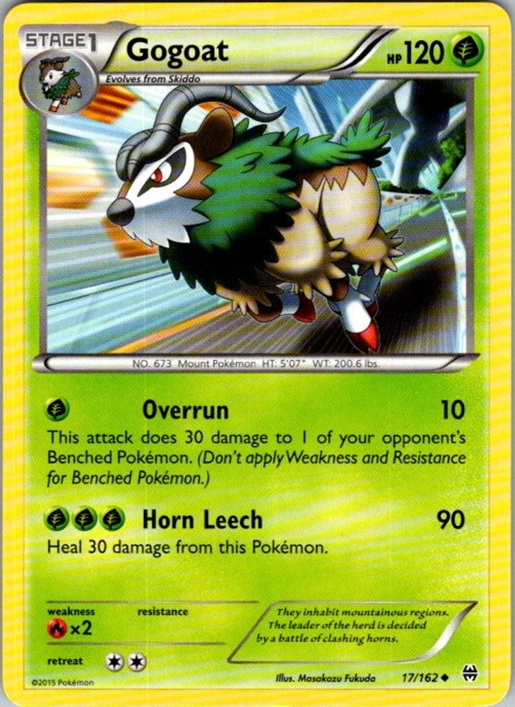 Pokemon XY - BREAKthrough Gogoat 17/162 NM