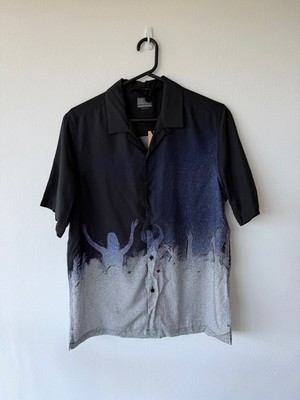 new ksubi medium short sleeve resort shirt DANCE KLASS BLUE