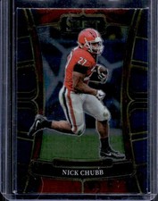 2023 Panini Select Draft Picks Nick Chubb Blue Retail #45 Bulldogs