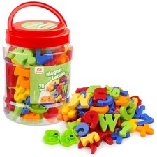 Buchstabenmagnete, Magnetische Zahlen, Pädagogisches Spielzeug 78 Stück