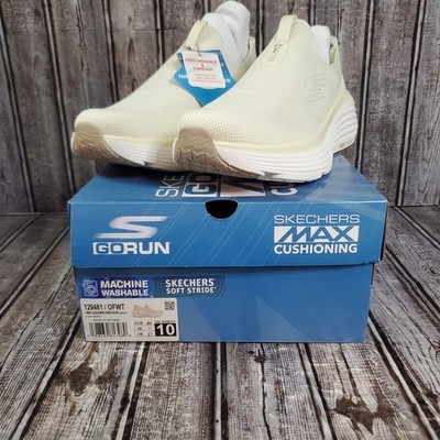 Skechers Women Max Cushioning Endeavor Sarasota 129481 Off White Comfort Size 10