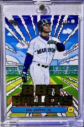 KEN GRIFFEY JR RARE TOPPS 8 BIT BALLERS INSERT INVESTMENT CARD SEATTLE MARINERS