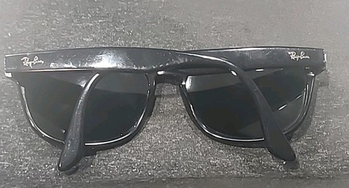 Ray Ban RB2184 901/31 Black Oval Gray Sunglasses 57-18 145 READ - Picture 11 of 12