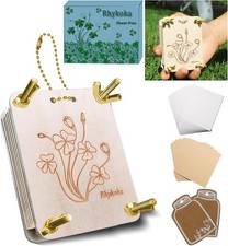 Rhykoka Pocket Flower Press, 6 Layers Mini Flowers Press Kit, Micro Flower Pr...