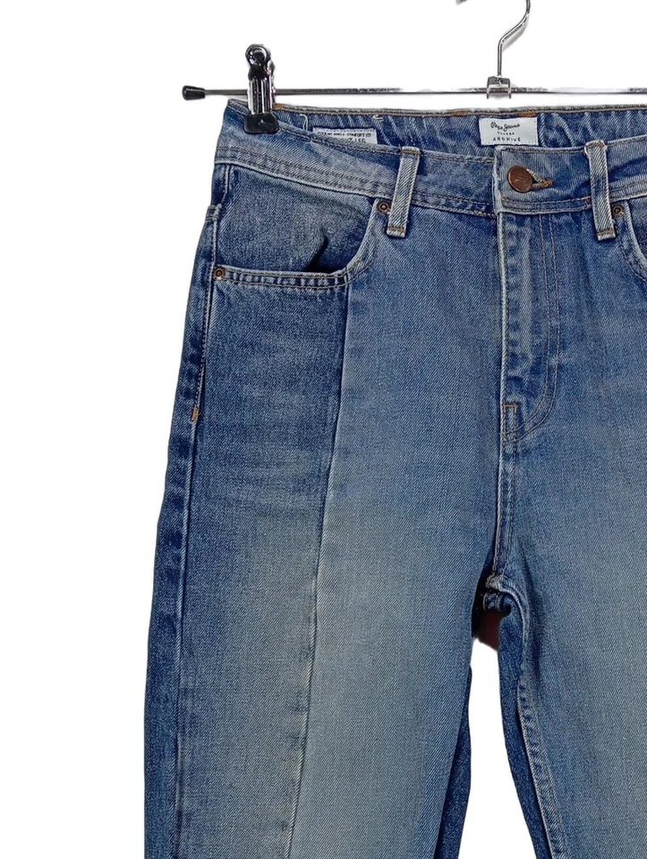 PEPE JEANS Jeans taille haute Dames Jeans T EU 34 bleu style décontracté - Photo 3/4