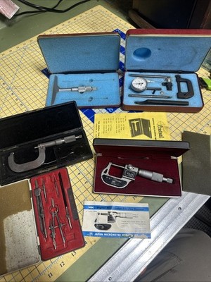 Starrett & NSK Vintage Machinist LOT DIGITAL 550-601 MICROMETER Bore Gauge +More