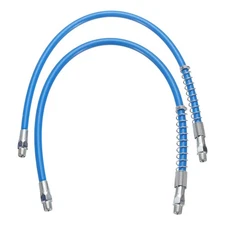 2Pcs Grease Gun Hose 19.8" 10000PSI Spring Flex Grease with 1/8" NPT Thread Blue