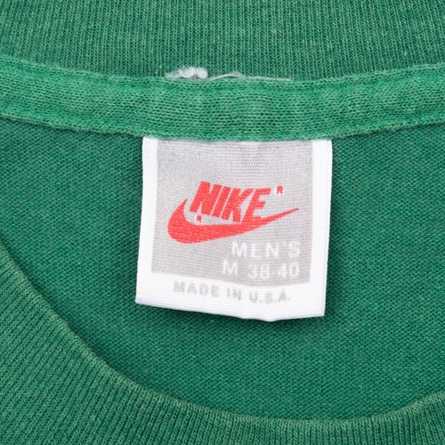 VINTAGE NIKE JUST DO IT GREEN TEE SHIRT LATE 1980S SMALL MADE IN USA - Picture 2 of 5