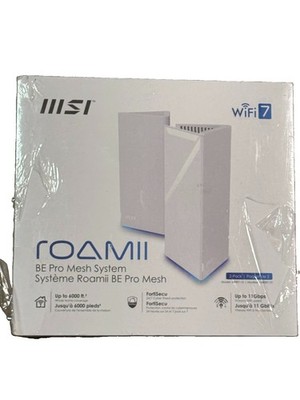 MSI Roamii BE Pro Mesh System - 2 Pack WiFi 7 BE11000Mbps Whole Home WiFi System