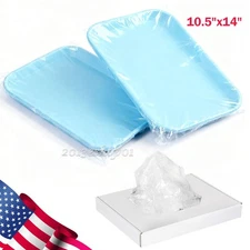 500Pcs/box Disposable Dental Tray Sleeves Size B Waterproof Covers 10.5" x 14"
