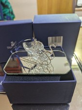 Swarovski Christmas Sleigh Ornament Crystal 2005 Vintage Boxed