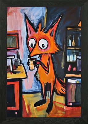 Morgenkaffee gerahmtes Wandbild Poster Leinwanddruck Bild
