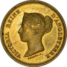 [#181838] France, Medal, Louis-Philippe Ier, Victoria Royal Visit, Château d'Eu,