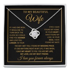 To My Wife Necklace, Christmas Gifts For Women, Anniversary Gift For Wife
