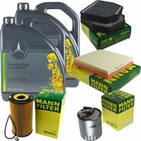 Mann Inspektionspaket 10L MB 5W-30 229.51 FüR Mercedes W463 G 400 CDI