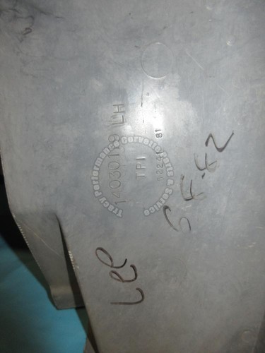 1973-1982 Corvette Plenum Panel GM 14030119 Left Gray SMC Fiberglass NOS - Picture 2 of 3