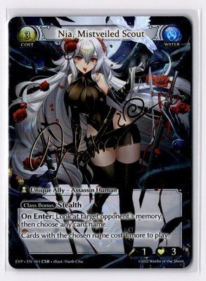 Nia, Mistveiled Scout EN-001 CSR EVP Grand Archive TCG