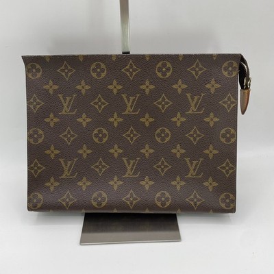 Auth Louis Vuitton Monogram Pochette Toilette 26 Clutch Bag M47542 （E153）