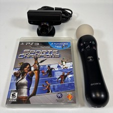 Sony PlayStation 3 Move Bundle Motion Controller PS3 Eye Camera Sports Champions