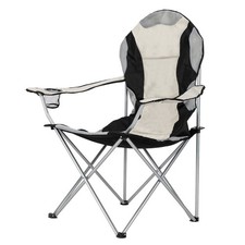 Medium Camping Chair Fishing Chair Folding Chair Black Gray
