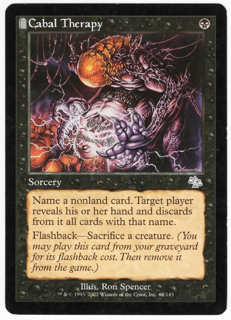 Cabal Therapy 2002 Judgment Black Uncommon Sorcery MTG SP - NM AZC