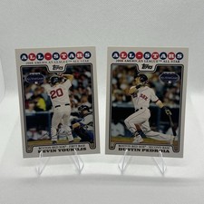 Topps All-Stars Lot (2) 2008 Kevin Youkilis Dustin Pedroia Boston Red Sox MLB