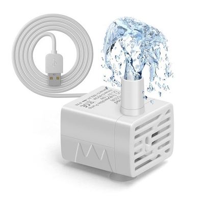 #ad DaToo Cat Water Fountain Pump Ultra Quiet USB 5V Submersible Pet White $11.94