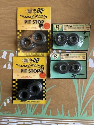 Lot Of 4 1/24 Russkit/ Modelrama Slot Car Tires Nos/Nip
