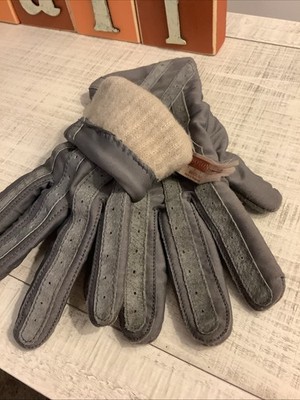 Isotoner Leather Lined Driving Gloves Size M Wrist Length Woolite Philippines