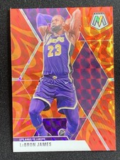 Lebron James 2019-20 Panini Mosaic Reactive Orange Prizm #8
