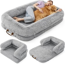 LE SURE Foldable Human Dog Bed - 3 in 1 Flexible Giant Human Dog Bed for Adult P