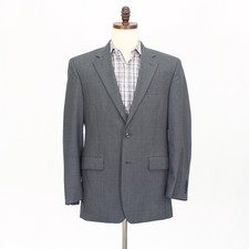Jos. A. Bank 41R Gray Sport Coat Blazer Jacket HT 2-Button Wool