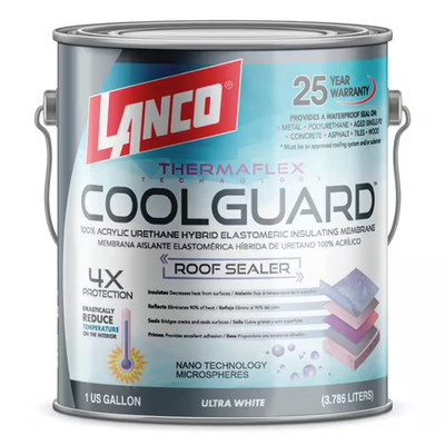 Coolguard 1 Gal. Insulating Elastomeric White Roof Sealer