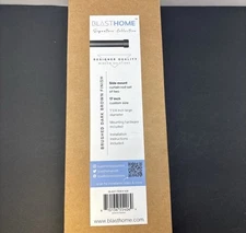 Blast Home Designer Luxury 17” Custom Curtain Rod 1-1/4" Brushed Dark Brown New