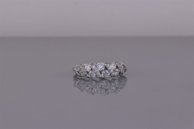 Epiphany Sterling Silver Graduated Cubic Zirconia Coiled Band Ring 925 Sz: 7 