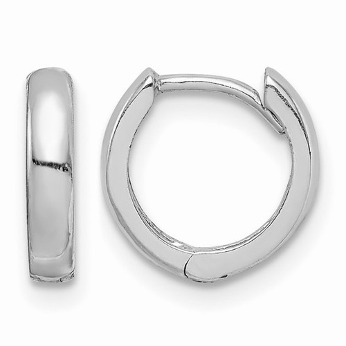 Sterling Silver Hinged Hoop Earrings 2mm