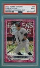 2022 Topps Chrome Aaron Judge Magenta Speckle Refractor /350 #99 PSA 9! Yankees!