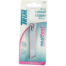 Trim Straight Edge Toenail Clipper with File, 0.94 Ounce