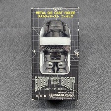 Vintage 1997 Masudaya Robby the Robot Die Cast Metal Figure in Original Box