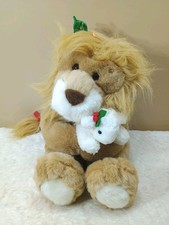 Vtg Commonwealth 16" The Lion And Lamb 1994 Plush Stuffed Animal Christmas Toy