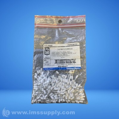 Thomas & Betts F2022 Bag of 500 Wire Ferrules 5458