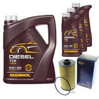SCT Inspektionspaket 8L Mannol TDI 5W-30 FüR BMW 8Er E31 850Ici 840I 840 7Er