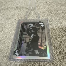 2025 TOPPS CHROME UPDATE TIM ELKO ROOKIE NEGATIVE REFRACTOR WHITE SOX RC SP